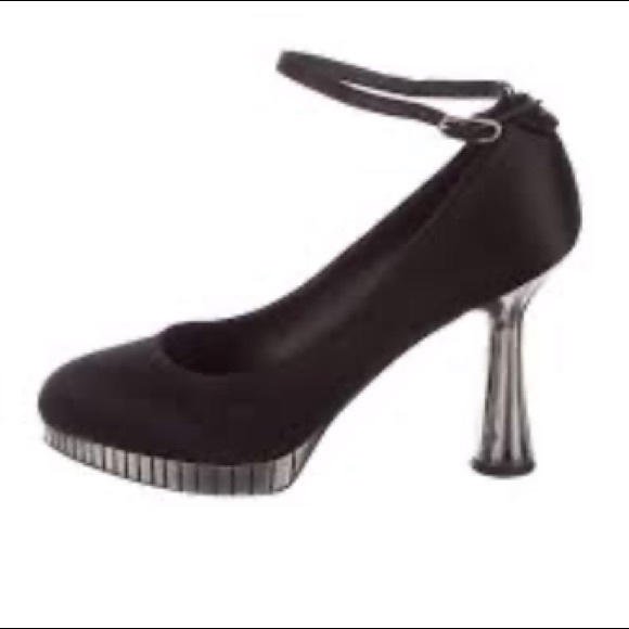 Chanel Disco Mirror satin heels - Picture 2 of 10